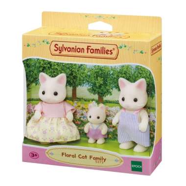 Mainan Koleksi Sylvanian Families Floral Cat Family