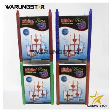 NIKITA STAR AQUARIUM BETTA 1,2 LITER BAHAN AKRILIK / SOLITER CUPANG ACRYLIC / SOLITER BETTA / AQUARI