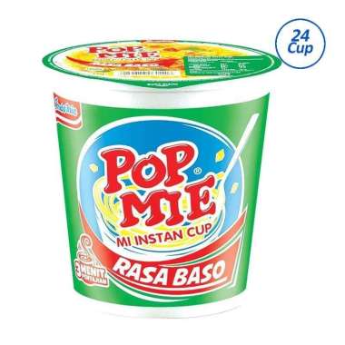 Pop Mie Rasa Baso Mie Instan Cup [75 g / 24 Cup]