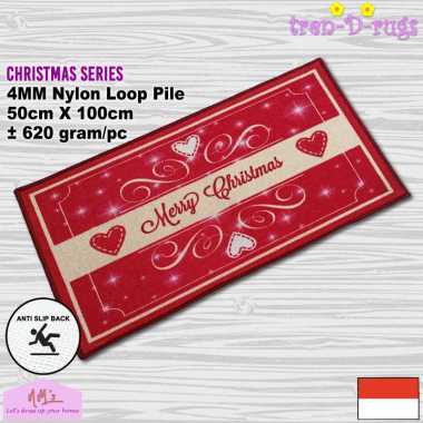 Tren-D-rugs - Karpet keset kaki natal christmas alas lantai kamar tidur kamar mandi pintu masuk dapu