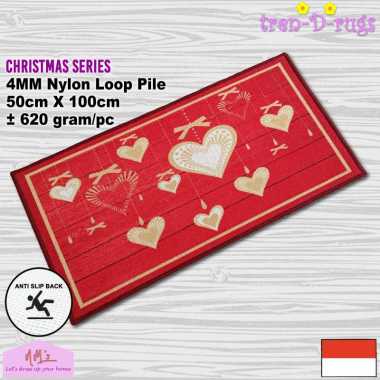 Tren-D-rugs - Karpet keset kaki natal christmas alas lantai kamar tidur kamar mandi pintu masuk dapu