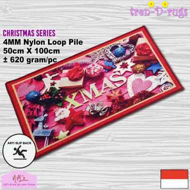 Tren-D-rugs - Karpet keset kaki natal christmas alas lantai kamar tidur kamar mandi pintu masuk dapu