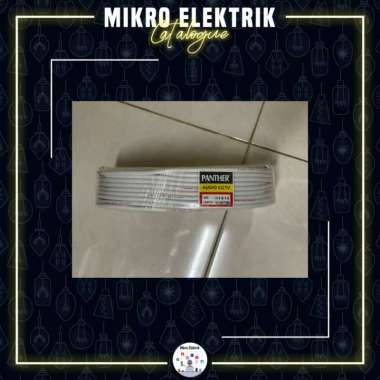 Kabel Audio Serabut Panther 2 x 1,5M Putih