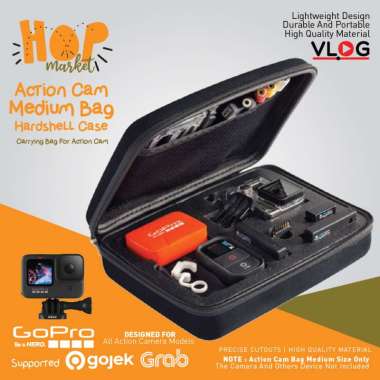 Bag Action Cam Small Size Case Universal Tas Kecil Kamera Aksi untuk DJI Osmo 5 Pro/4/3, Insta360 AC