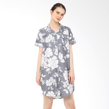 Madeleine Lilac Sleepshirt Baju Tidur Wanita - Grey