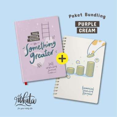 Bundling - Financial Planner & Journal Timeless by Rokata - Faza Mart Purple + Cream