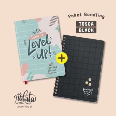 Bundling - Financial Planner & Journal Timeless by Rokata - Faza Mart Tosca + Black