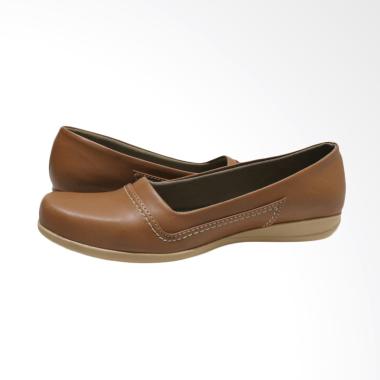 Berlin C10 Slip On Flat Semi Formal Sepatu Wanita - Coklat
