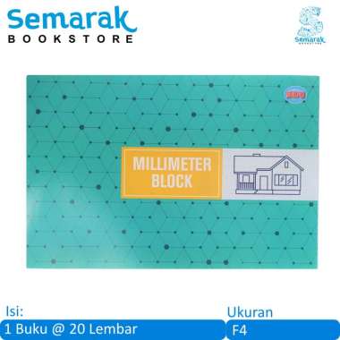 SiDU Sinar Dunia Millimeter Block Buku Gambar Teknik F4 [1 Buku @ 20 Lembar]