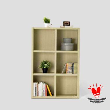 iFURNHOLIC Edwin Bookcase 2x3 - Rak Buku Susun - Furniture Light Natural