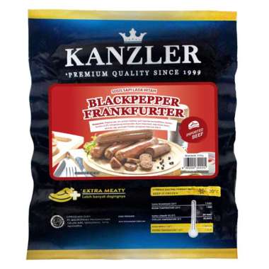 KANZLER BLACKPAPPER FRANKFURTER 300 GR
