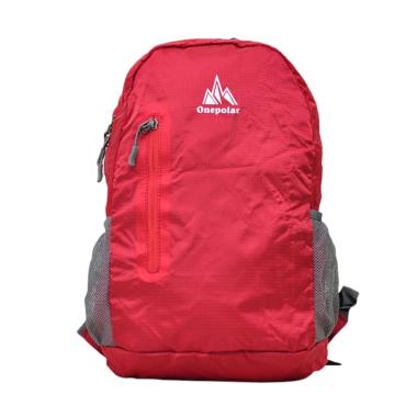 One Polar 1681 Hiking Foldable Tas Ransel - Merah Red