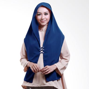 Cotton Bee Hoodie Rina Nose Jilbab Instant - Blue
