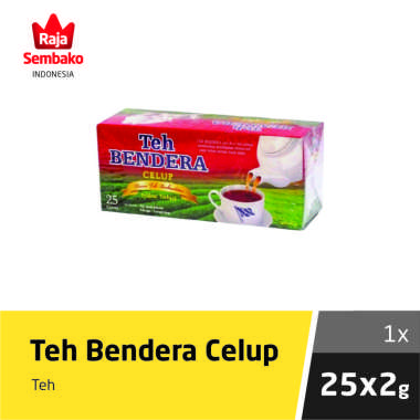 Teh Celup Bendera isi 25 pcs