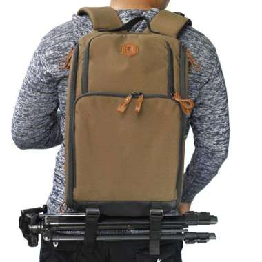 Tas kamera ransel ZANO Walker masuk dslr lensa, 2lensa tambahan, baju, laptop 14inch free raincover 