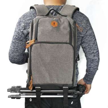 Tas kamera ransel ZANO Walker masuk dslr lensa, 2lensa tambahan, baju, laptop 14inch free raincover 