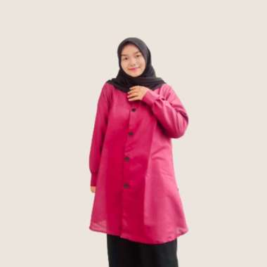 Kemeja Perempuan Lengan Panjang / Kemeja Lea Series hitam