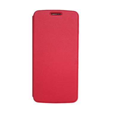 Marstak Smart Flip Cover Casing for Moto Z or Z Play - Red Red