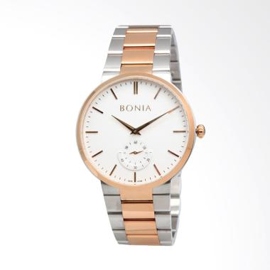 Bonia Jam Tangan Pria - Silver Rosegold B10188-1652