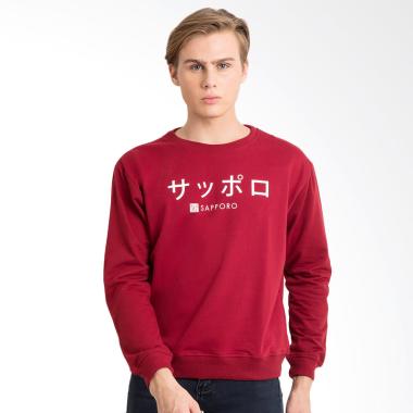 Ryusei Men Jkt Men Sapporo Sweater Atasan Pria - Maroon