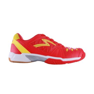 Specs Thor Sepatu Badminton Pria - Red White Yellow [300197]