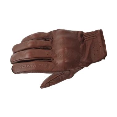 KOMINE GK-179 CE Protector Leather Gloves Sarung Tangan Motor - Brown