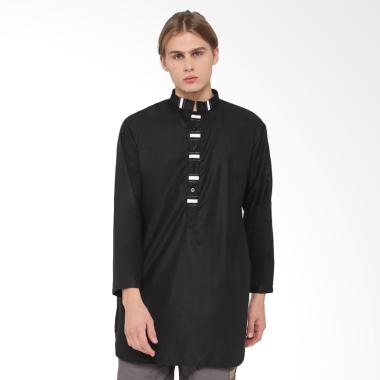Zayidan Baju Muslim Gamis Ihsan - Hitam