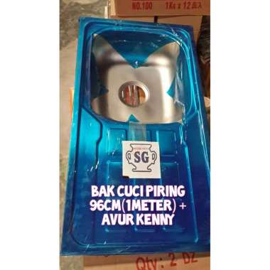 Bak Cuci Piring/Wastafel + Avur Kenny Bak Cuci Piring 96Γ50cm + Avur Kenny