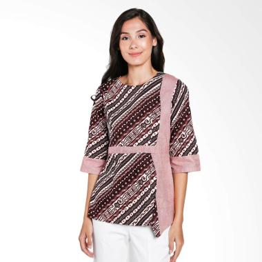 Batik Adikusuma 372137067 Udan Liris Blouse Batik Wanita - Merah