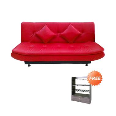 Creova Anyola Sofabed - Merah + Free Rak Sepatu