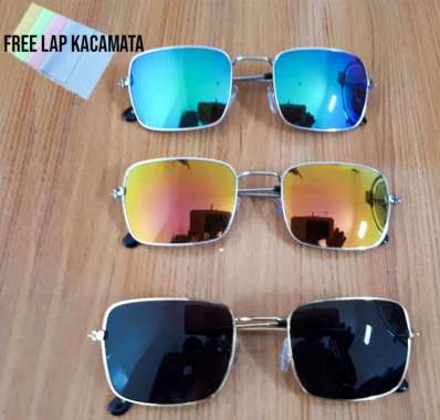 KACAMATA GAYA KOTAK KECIL UNISEX HITAM