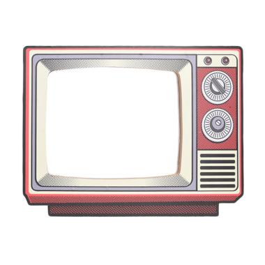 BiruTua Classic Tv Mirror Dekorasi Dinding
