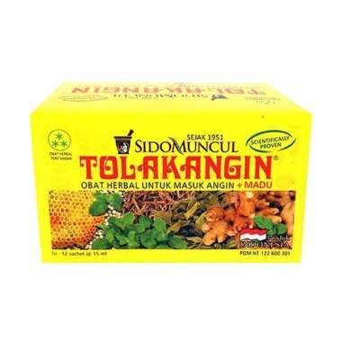 SidoMuncul Tolak Angin Cair [15 ml/ 12 Sachet/ Box]