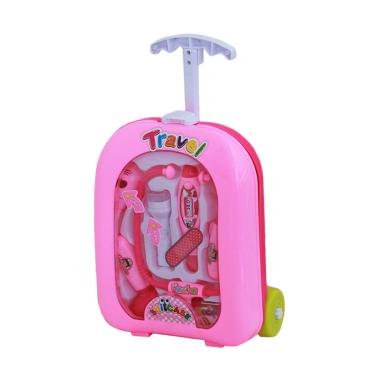 TME Doctor Suitcase Trolley Mainan Pretend Play & Dress Up - Pink