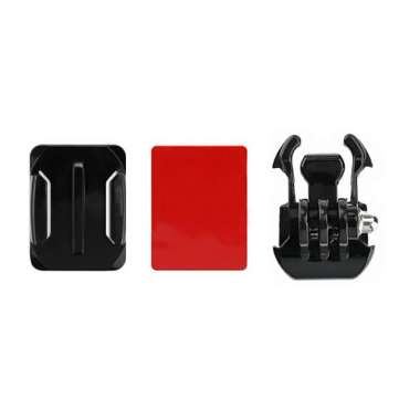 Curved Mount Mounting Hook Helm Buckle Adhesive Sticker Kamera Gopro