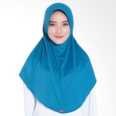 Elzatta Zaria Sahara NR Jilbab Instant - Blue Polos