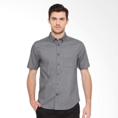 A&D Fashion Mens Casual Kemeja Pria - Black [Ms 968]