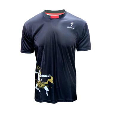 Flypower Lawu 2 Kaos Badminton - Black Red