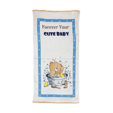 MomBaby Handuk Bayi Forever Friend 60x120 cm Biru