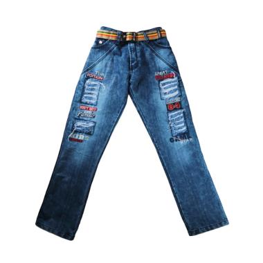 Sanjaya Jeans Sobek Celana Anak - Biru