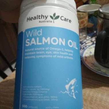 Healthy Care Omega 3 Wild Salmon Oil 1000 mg Multivitamin [500 Kapsul] Lake Blue