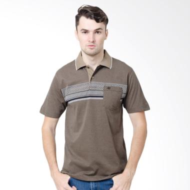 Arnett Polo Shirt Fashion Pria - Khaki