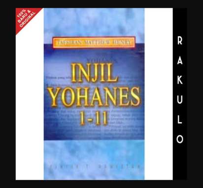 Buku Tafsiran Matthew Henry Injil Yohanes 1-11