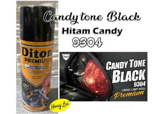 Cat Pilox Diton Premium Candy Tone Black 9304 400cc Smoke Hitam Gelap