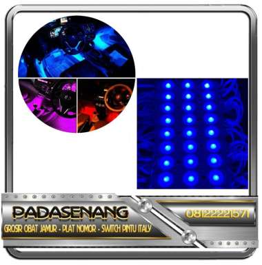 Lampu LED Kolong 12 Volt/Lampu LED Kolong 3 Mata/Titik/Lampu LED++... Biru