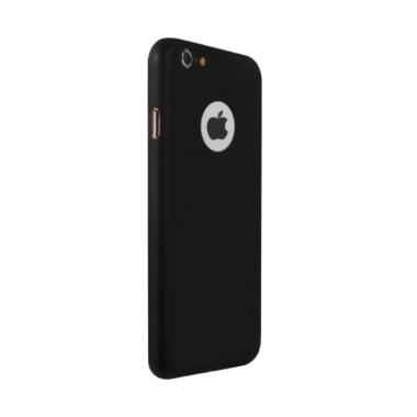 OEM 360 Hardcase Casing for iPhone 6 or iPhone 6s - Hitam + Free Tempered Glass