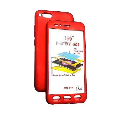 Ipaky 360 Full Body Protection Casi ... r Xiaomi Redmi 5X - Merah