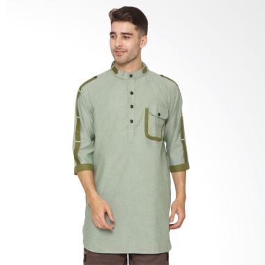 Zayidan Ahda Baju Gamis Muslim Pria - Hijau