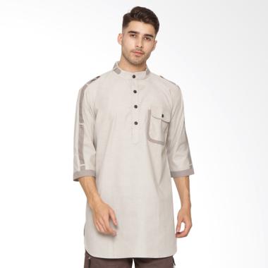 Zayidan Ahda Baju Gamis Muslim Pria - Coklat
