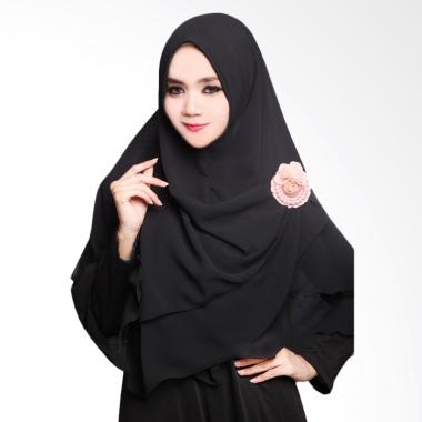 Cotton Bee Arumi Khimar Syar'i Jilbab Instan - Black